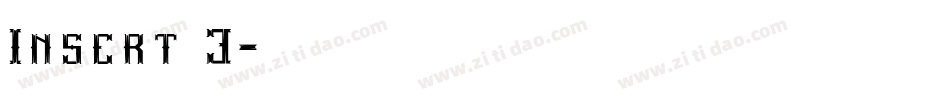 Insert 3字体转换